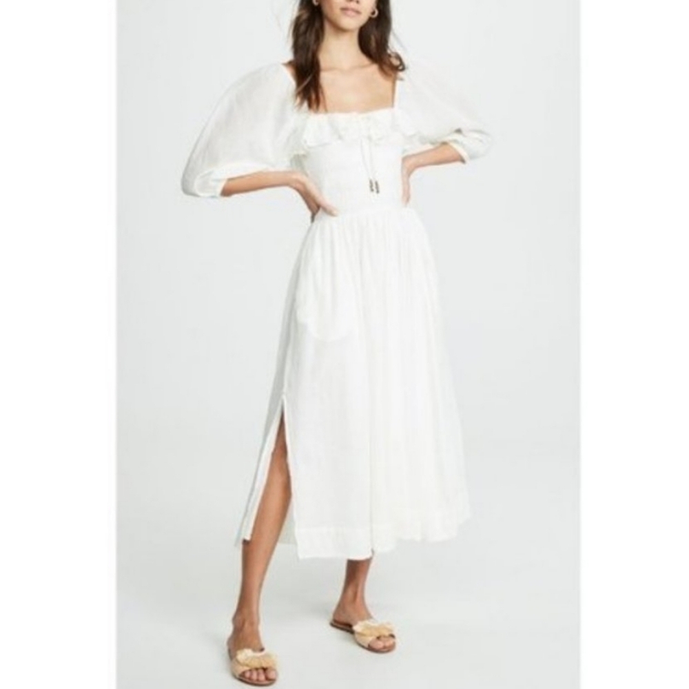 Free people white midi dress